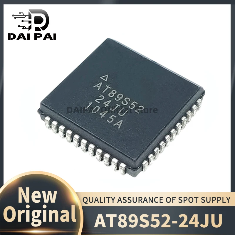 (10pcs-20pcs) 100% New original AT89S52-24JU PLCC-44 8-bit microcontroller chip