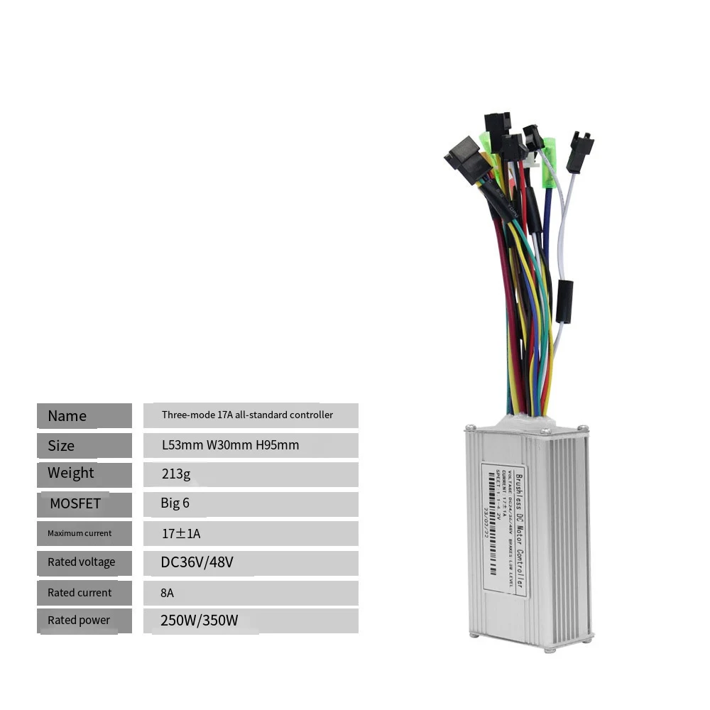 

Ebike H100 LCD Screen Controller Kit Complete Set 17A 20A 26A 30A 40A for 24V 36V 48V Electric Bikes and Scooters