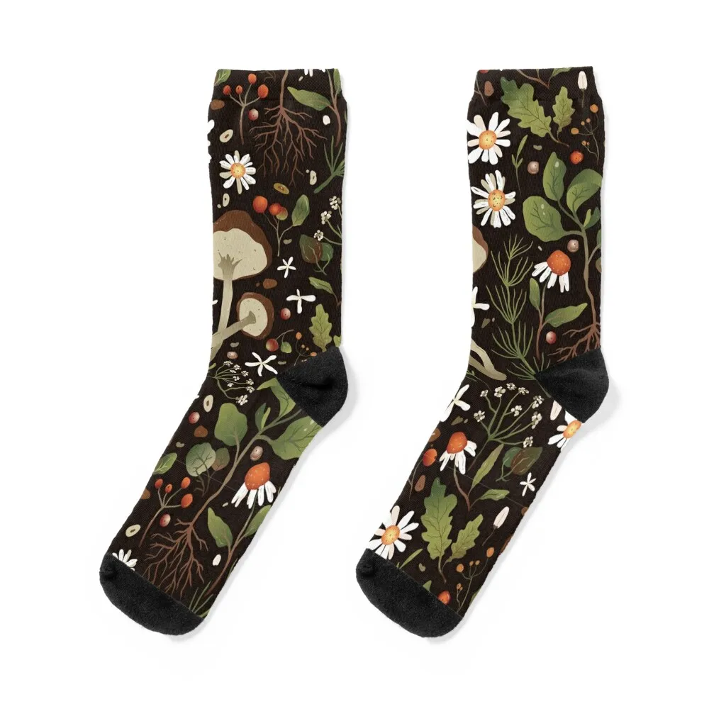 

Mushroom Colorful Neon Pattern Socks Heating sock custom Stockings compression shoes Socks Ladies Men's