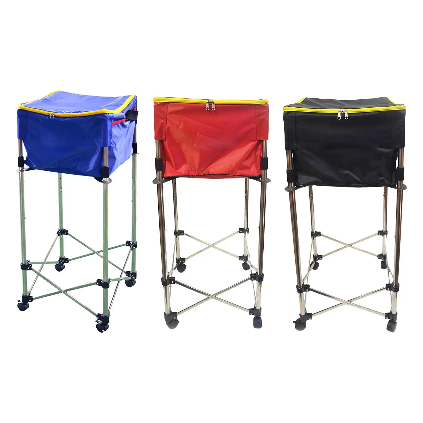 Tennis Ball Cart Compact Removable Tennis Ball Collection Cart with Wheels for