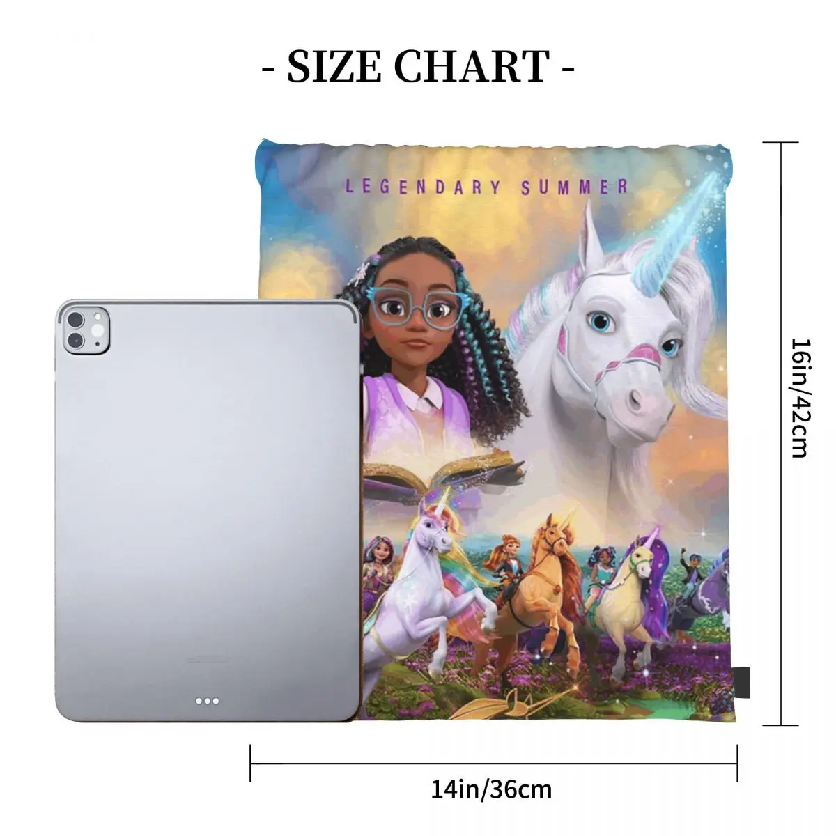 Unicorn Academy Backpacks Fashion Portable Drawstring Bags Storage Bag Book Bags For Man Woman School