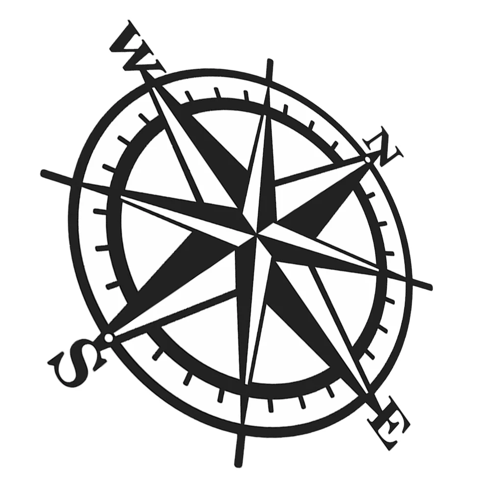 

Metal Compass Wall Decor Iron Art Wall Hanging Decoration Craft Ornament
