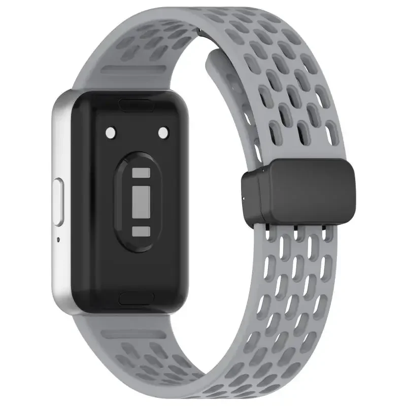 Magnetische Schnalle Mesh Silikon Armband Für Samsung Fit 3 Sport Atmungsaktive Uhr Band Für Samsung Galaxy Fit 3 Ersatz Armband – Detail 9