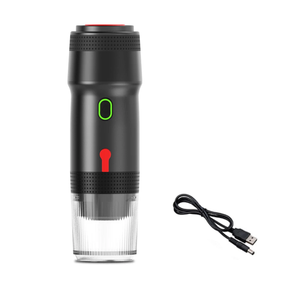Portable Electric Espresso Coffee Maker with USB Charging for Outdoor Car Use Camping and Home Brewing Fresh Coffee Quickly