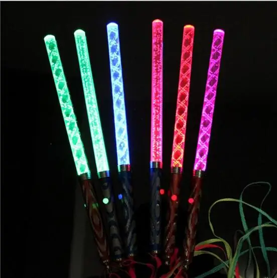 300pcs Free DHL 2019 New LED Magic Wand Color Changing Flash Torch Party Concert Glow Light Stick  YH306