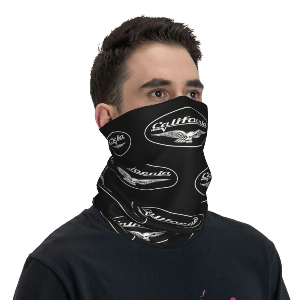 Guzzi Motorcycles Motor Bandana Neck Gaiter Printed Balaclavas Face Scarf Warm Cycling Riding Unisex Adult Windproof