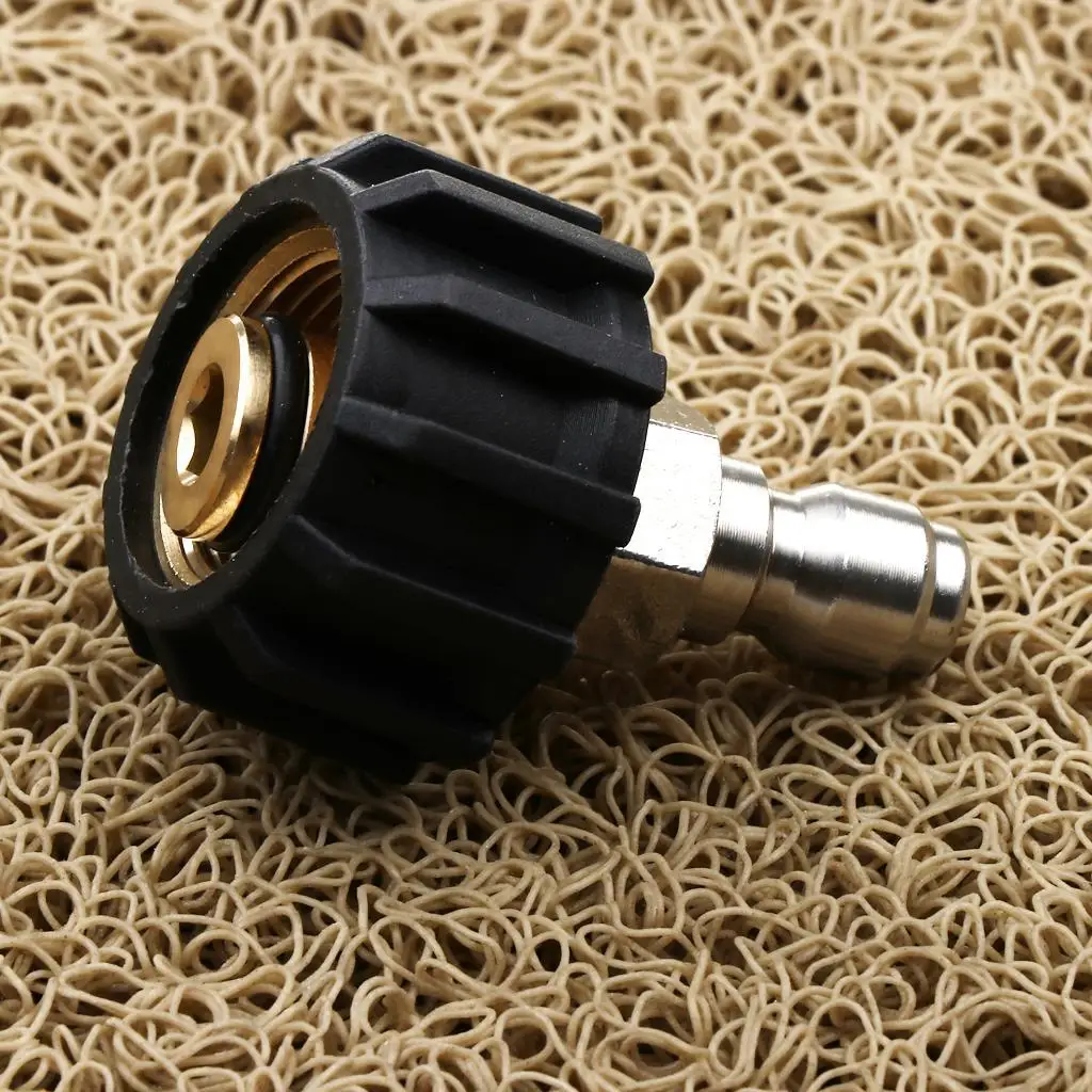 Quick Release Socket Brass Connector 14mm Hose Adaptor for Pressure Washer Water Sprayer