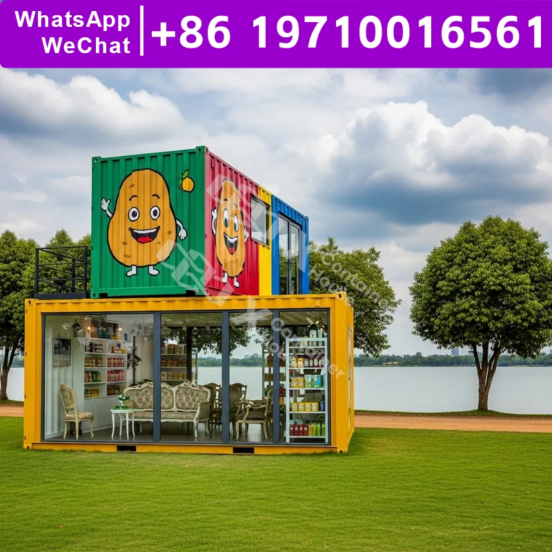 

Commercial Shop Mobile House Container Home Temporary Galvanized Steel Frame Metal Container Houses Mobile Home Dealers DIY