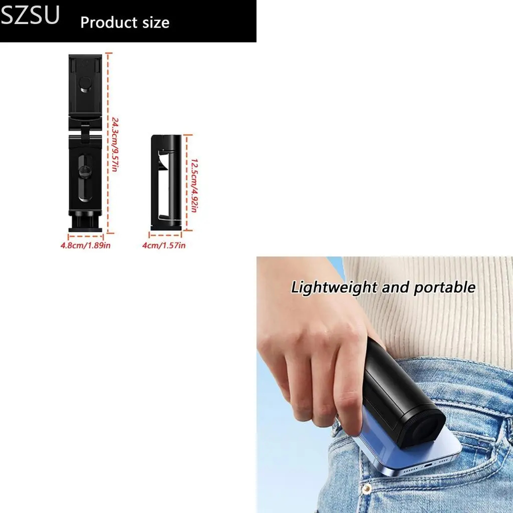 SZSU Portable 360 Degree Clip Cellphone Holder Tripod Mount Desk Tripod