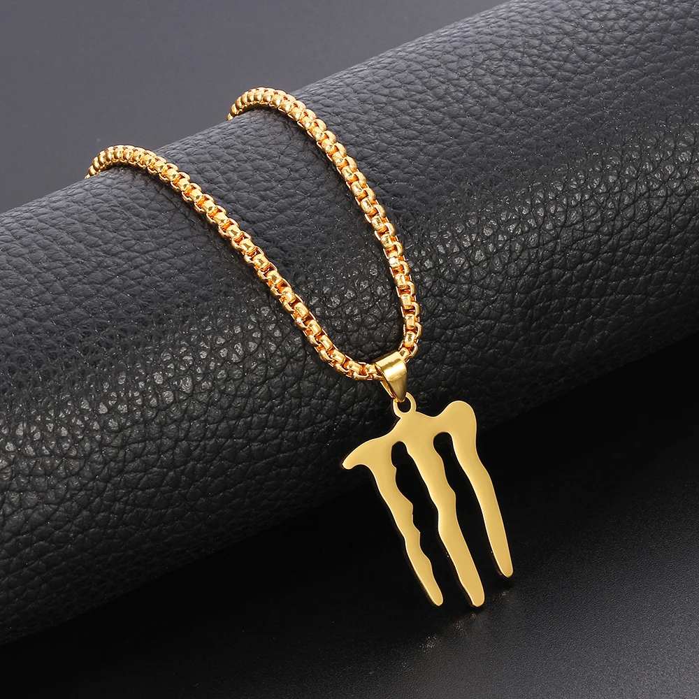 Hip-Hop-Stil Dämonenklauen-Halskette aus Titanstahl, Einzigartiges Mode-Accessoire für Partys, Geschenk für Frauen und Männer – Detail 2