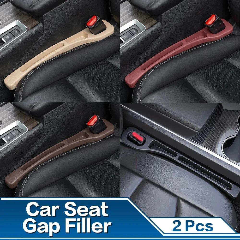 2PCS Car Seat Gap Filler Between Seats Crevice Interior Decoration Accessories for BMW AUDI VW Mercedes Benz Toyota Ford KIA ETC