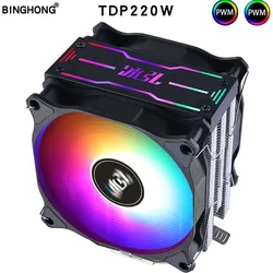 120MM 6 copper tube CPU radiator AMD3 AM 1155 1356 1200 1700 desktop computer efficient cooling fan X79X99 2011silent CPU cooler