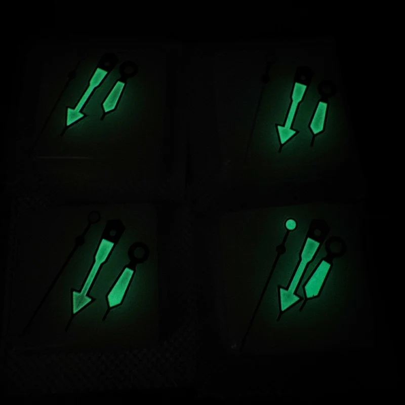 Watch Hands 9X13x13mm Green Luminous Fits Fits NH35 NH36 4R35 4R36 7S26 Movement For SKX007 SKX009 Watch Case Parts