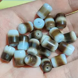 Tibetan Deep Coffee Color Permeating Half Tone First Line Pharmacist Agate Bead Necklace Pendant Diy Accessories