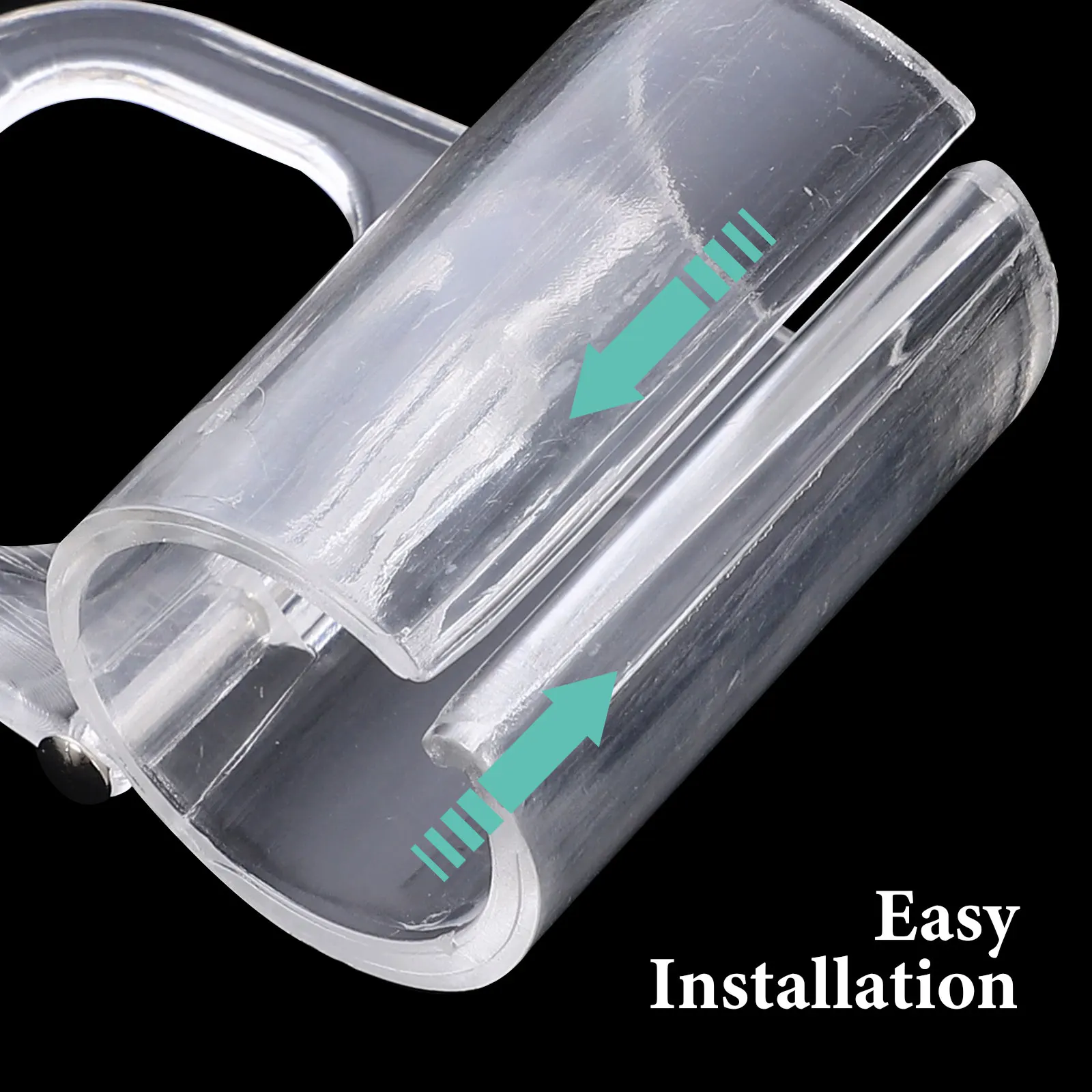 

10Pcs Roller Window Shade Pulls Clear ABS Material Sturdy Easy Install Pull Handles for 15mm Curtain Rod Replacement Blind Parts