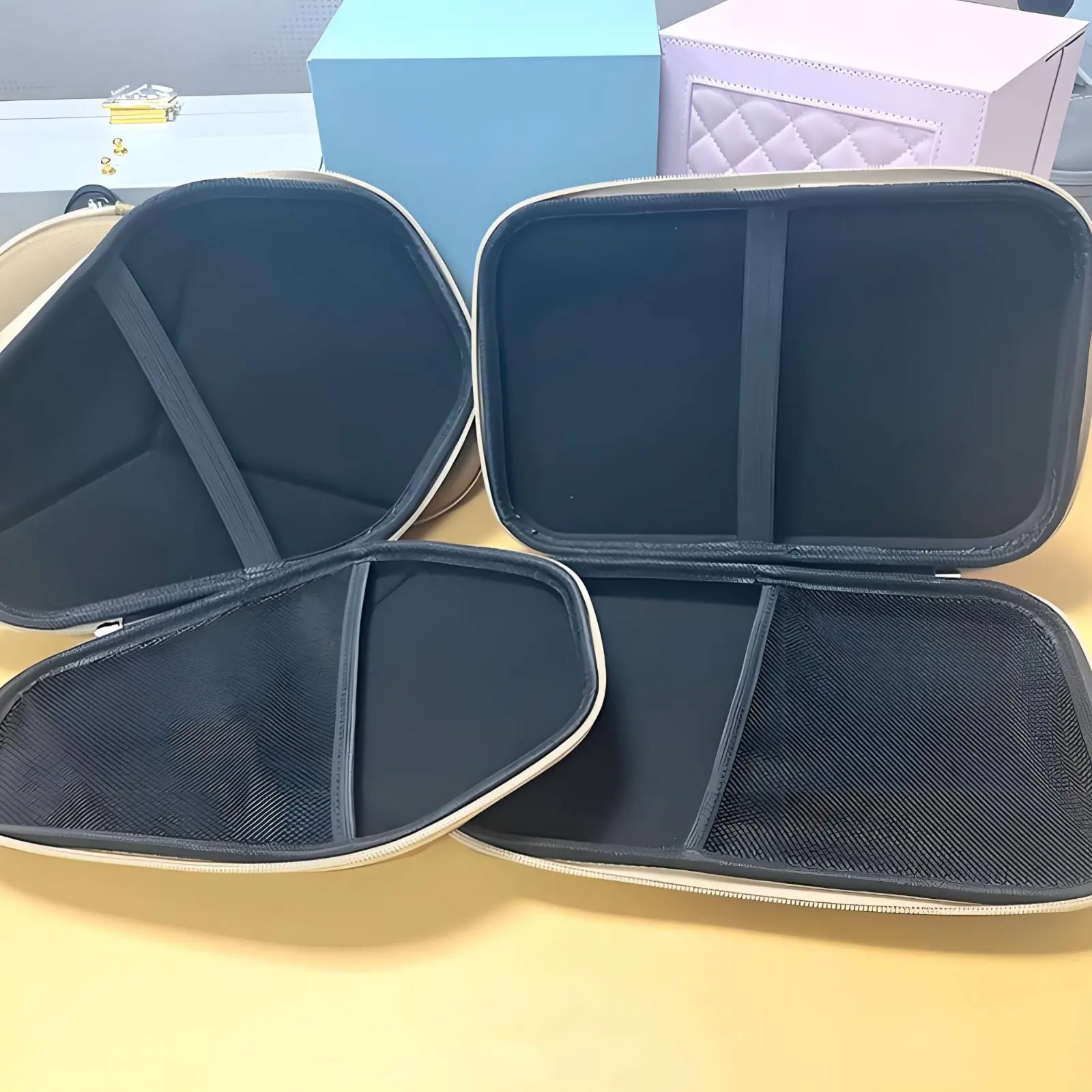 Чехол для ракеток для настольного тенниса, ударопрочный жесткий чехол для ракеток, держатель для ракеток с мягкой плюшевой подкладкой