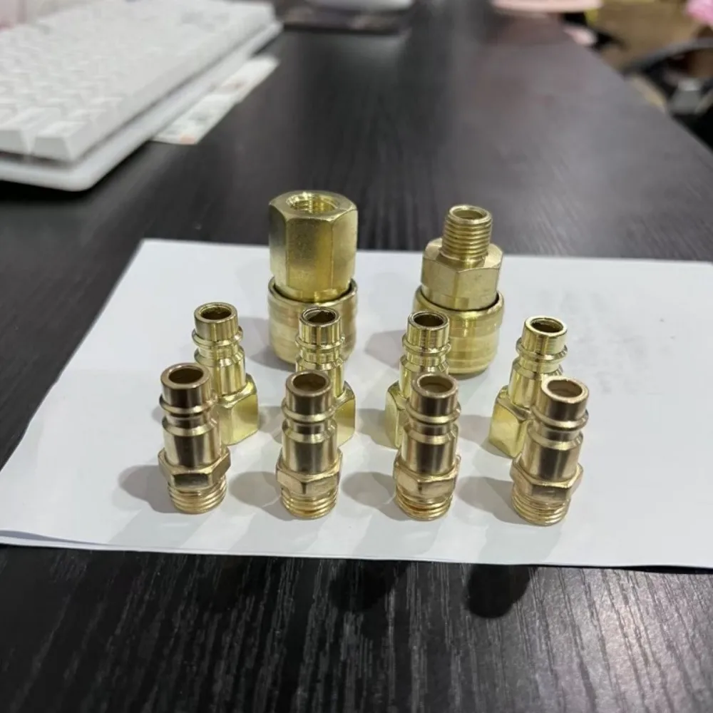 10PCS Quick Pneumatic Joint Air Compressor Pneumatic Tool Accessories - Air Hose Connector