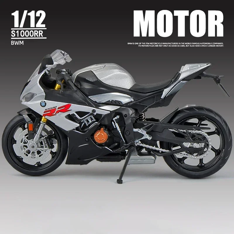 1:12 bmw s1000rr 2021 molde modelo de motocicleta brinquedo veículo coleção autobike shork-absorvente fora da estrada autociclo brinquedos carro