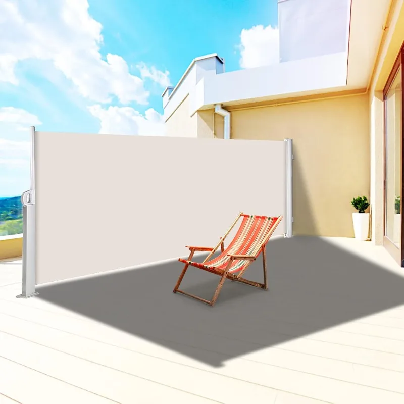 

VEVOR Retractable Awning,UV 50 63'x118''Rugged Full Aluminum Rust-Proof Side Awning Patio Sunshine,280 g Thicken Privacy Divider
