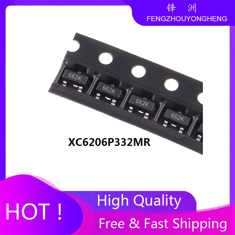 50Pcs XC6206P332MR …