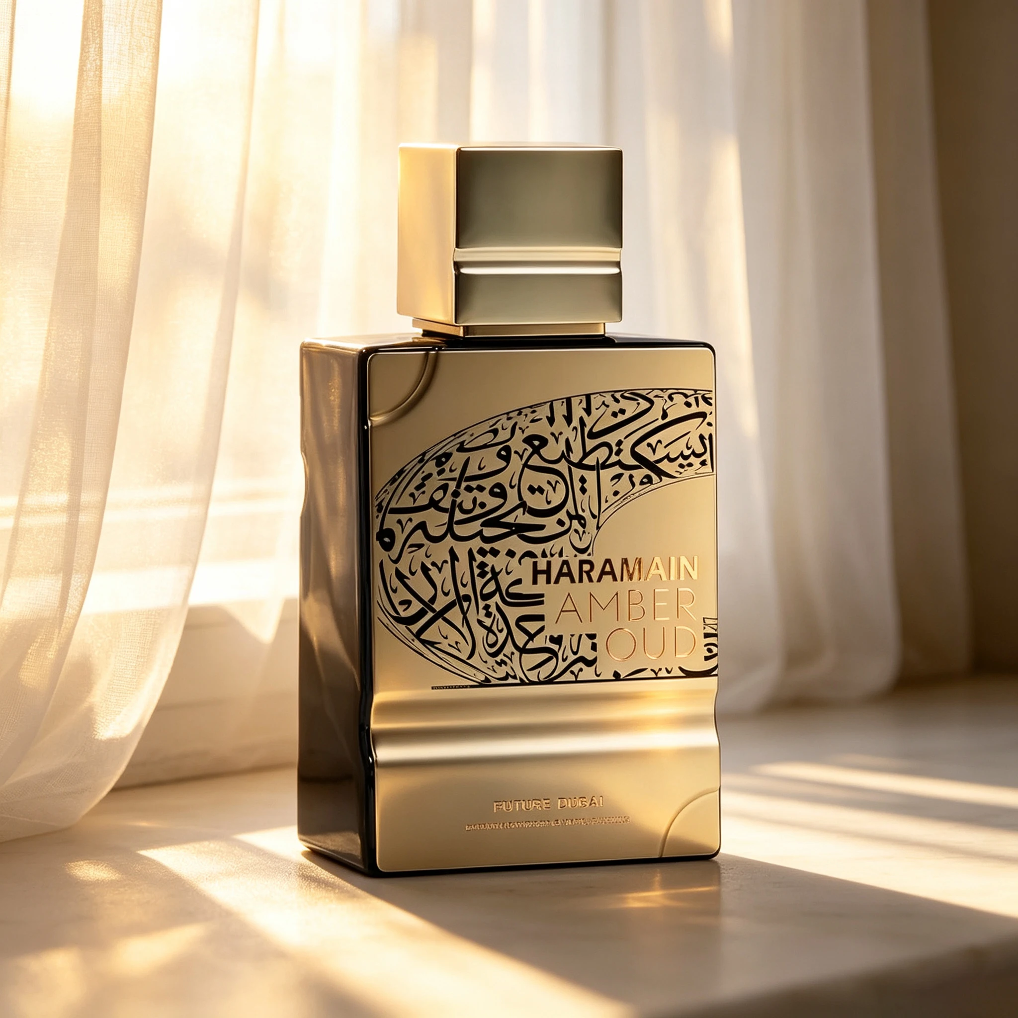 Incienso Al Haramain Future Dubai de Oriente Medio, fragancia de ámbar y madera de agar, de larga duración, regalo premium, fragancia neutra.