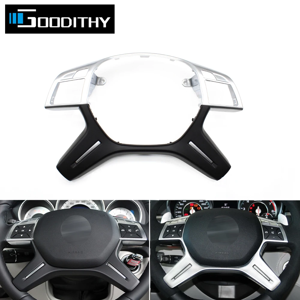 Upgraded Car For Mercedes Benz C E M ML GL GLS G Class W204 W212 W166 W463 Steering Wheel Cover Trim Outer Panel A0994640513