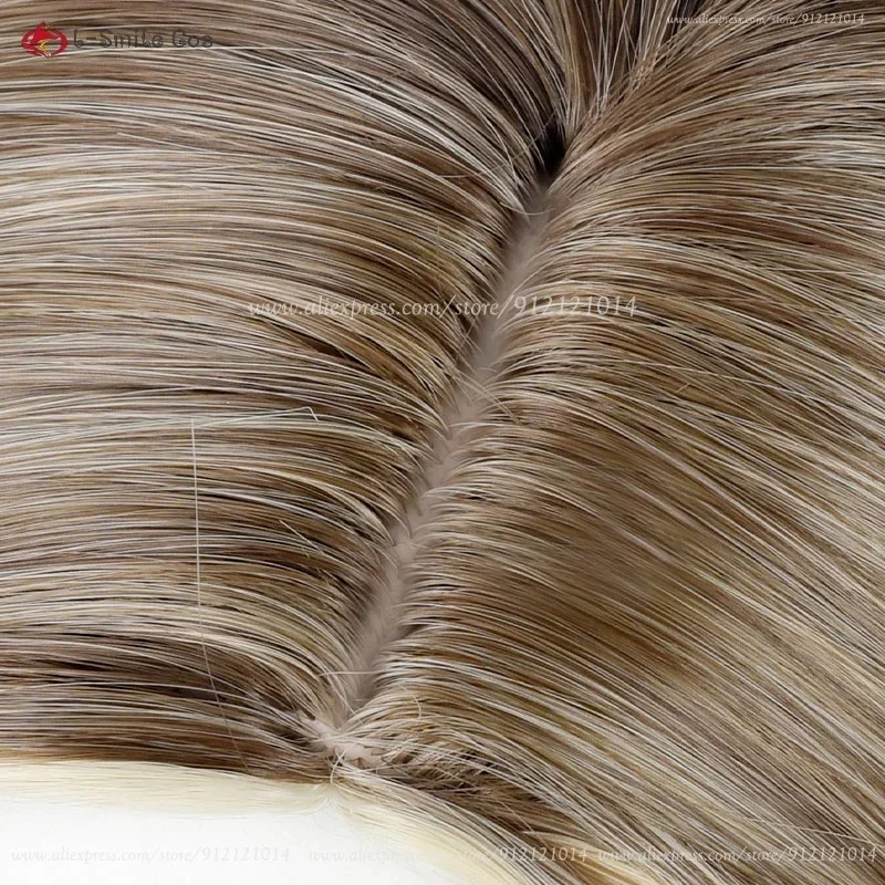 3;f'5,v7,j'Peluca de cosplay de Stacy, estilo anime, color lino, dorado y rosa, 45 cm, peluca rizada de Gwen, cabello sintético resistente al calor, Hh'6,e8,v/9.