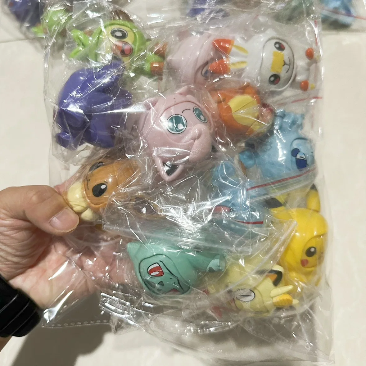 Anime Pokemon Action Figures Pikachu Gengar Squirtle Eevee Face Changing Doll Collection Ornaments Model Toy Children Gifts