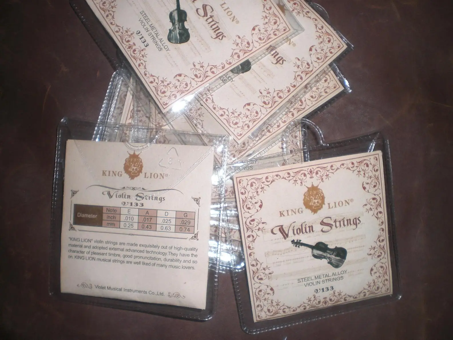 

2 комплекта, струны для скрипки 4/4