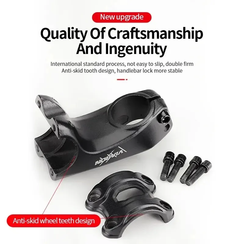 Viaron Mountain Road Bike handlebar stem 70mm -17 Degrees Power bicycle stem 31.8 Ultralight stem Aluminum Alloy Riser