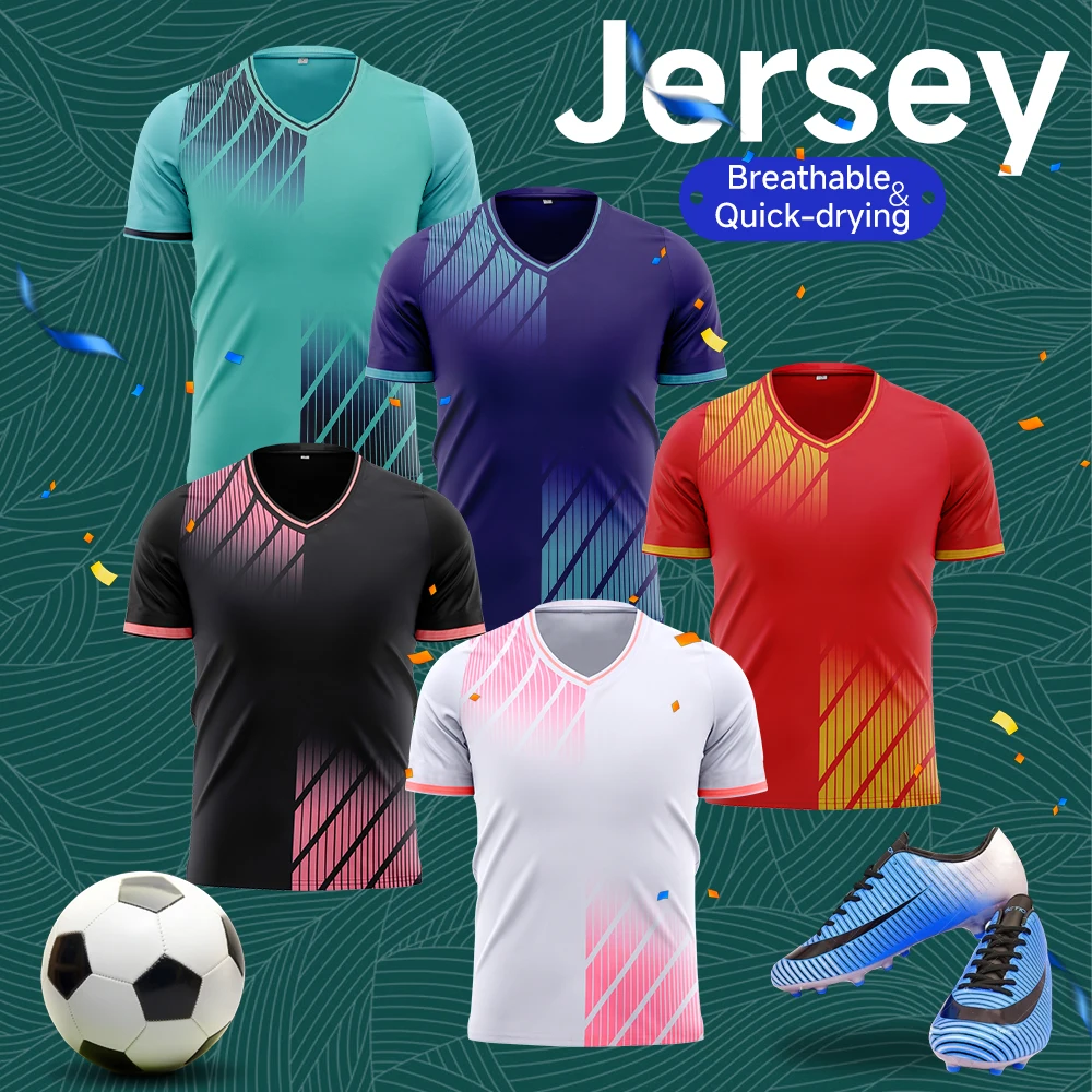 

Colorful Modern - Style Adult Football Training Suit and Fitness Sports Set: Made of shape - retaining, quick - drying, breathab