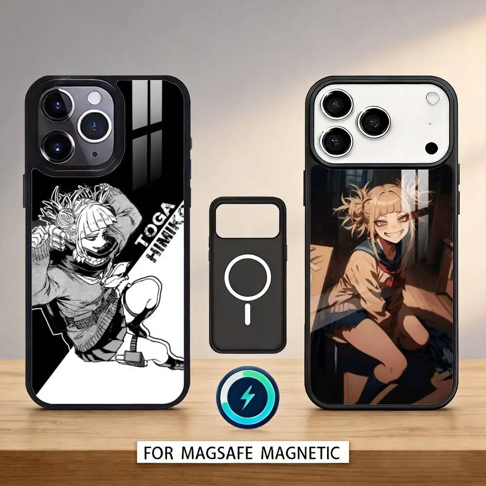 

My Hero Anime H-Himiko Toga Phone Case For iPhone 17,16,15,14,13,12,Pro,Max For Magsafe Magnetic Wireless Charging