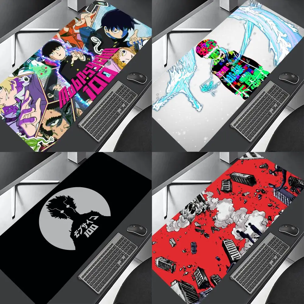 Mob Psycho 100 Mouse Pads Gamer Keyboard Mat Pads Gaming Desk Protector Laptops Large Mousepad Cartoon Deskmat
