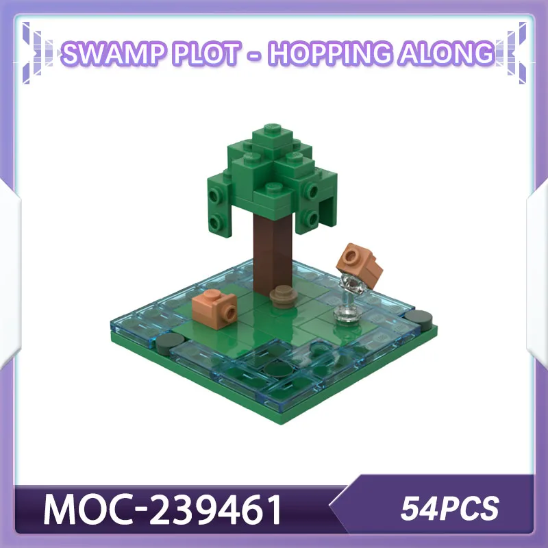 

Building blocks set Swamp Plot - Hopping Along Pixel bricks MOC-239461 Craft Game House Decoration Christmas gift