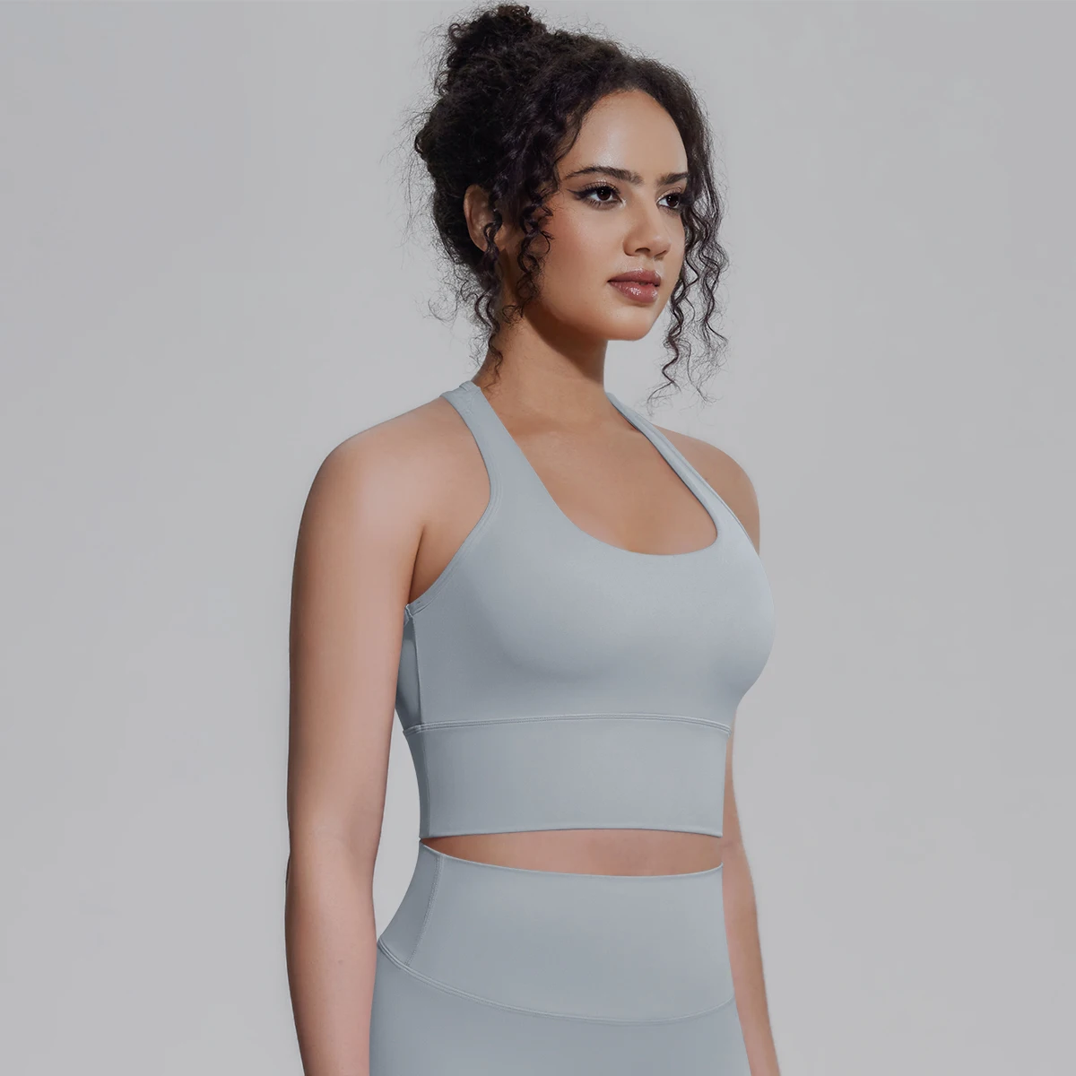 Rooftrellen Damen Fitness Yoga Sport-Top Sexy Rückenfreies I-förmiges Top Einfarbig Sommer Workout Gym-Kleidung Yoga-Top – Detail 30