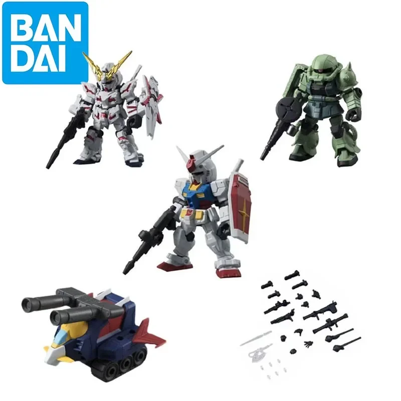 Bandai Genuine Gundam Assemble Gashapon Toys MSE01 Unicorn Zaku Gundam Anime Figure Model Decoration Children's Birthday Gifts