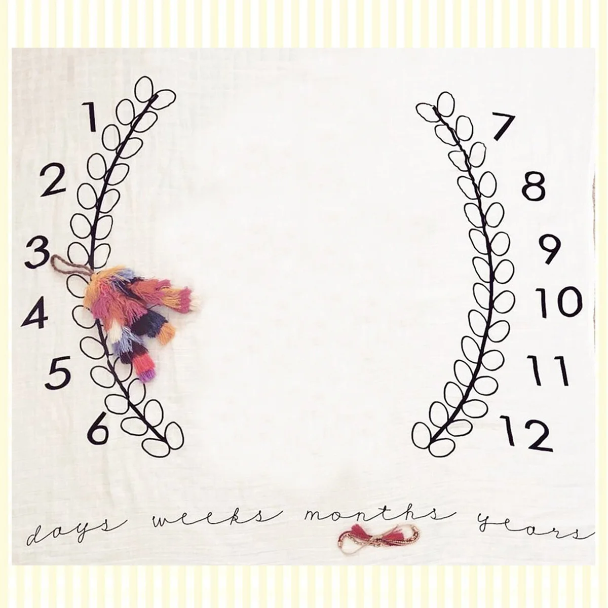 

Baby Muslin Cotton Newborn Wrap Milestone Blanket Monthly Photography Prop Accessories Comfortable Baby Photo Gift