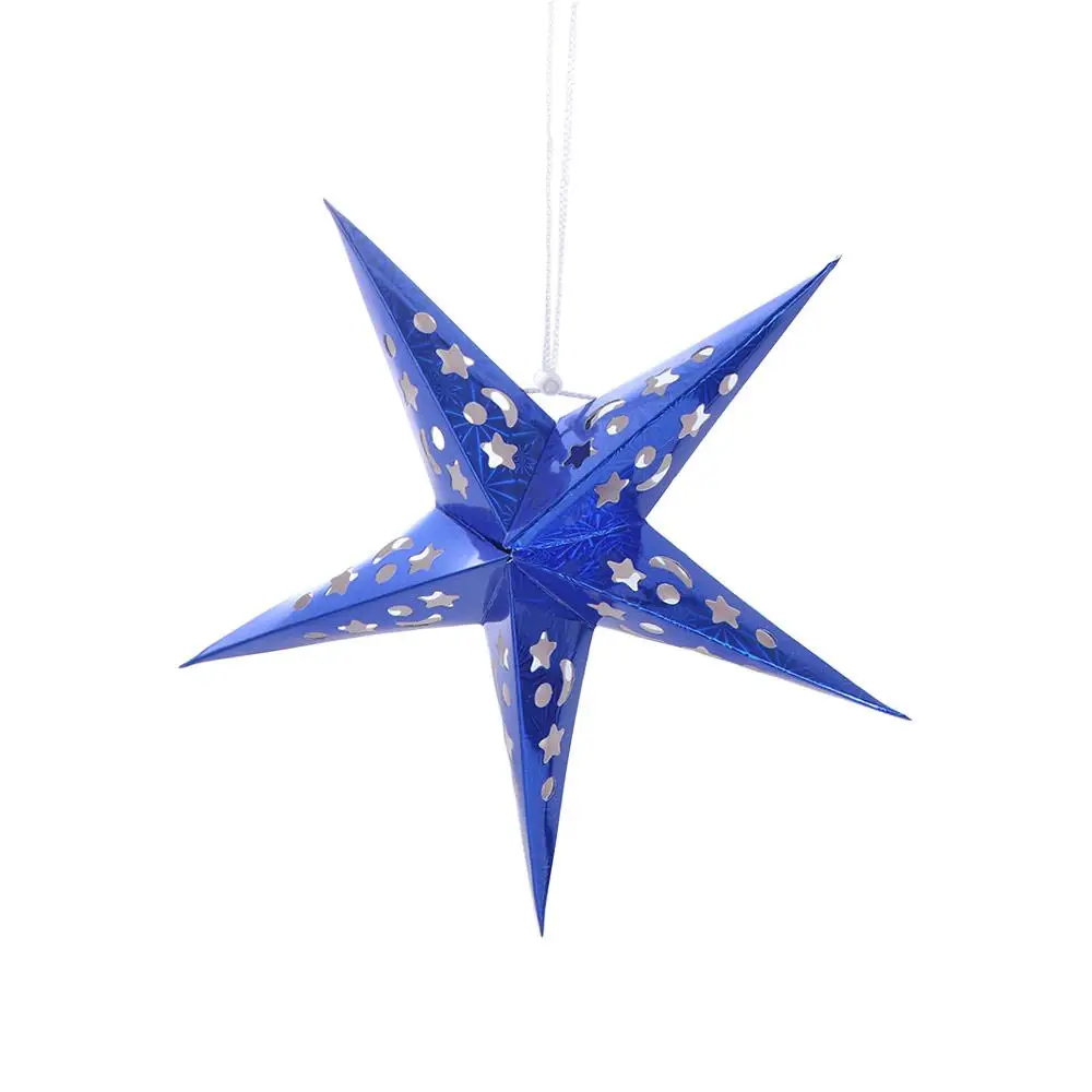 Light 3D Pendant Home Garden Wedding Party Lamp Covers Ornaments Christmas Decoration Stars Lampshade Hanging Lights Decoration