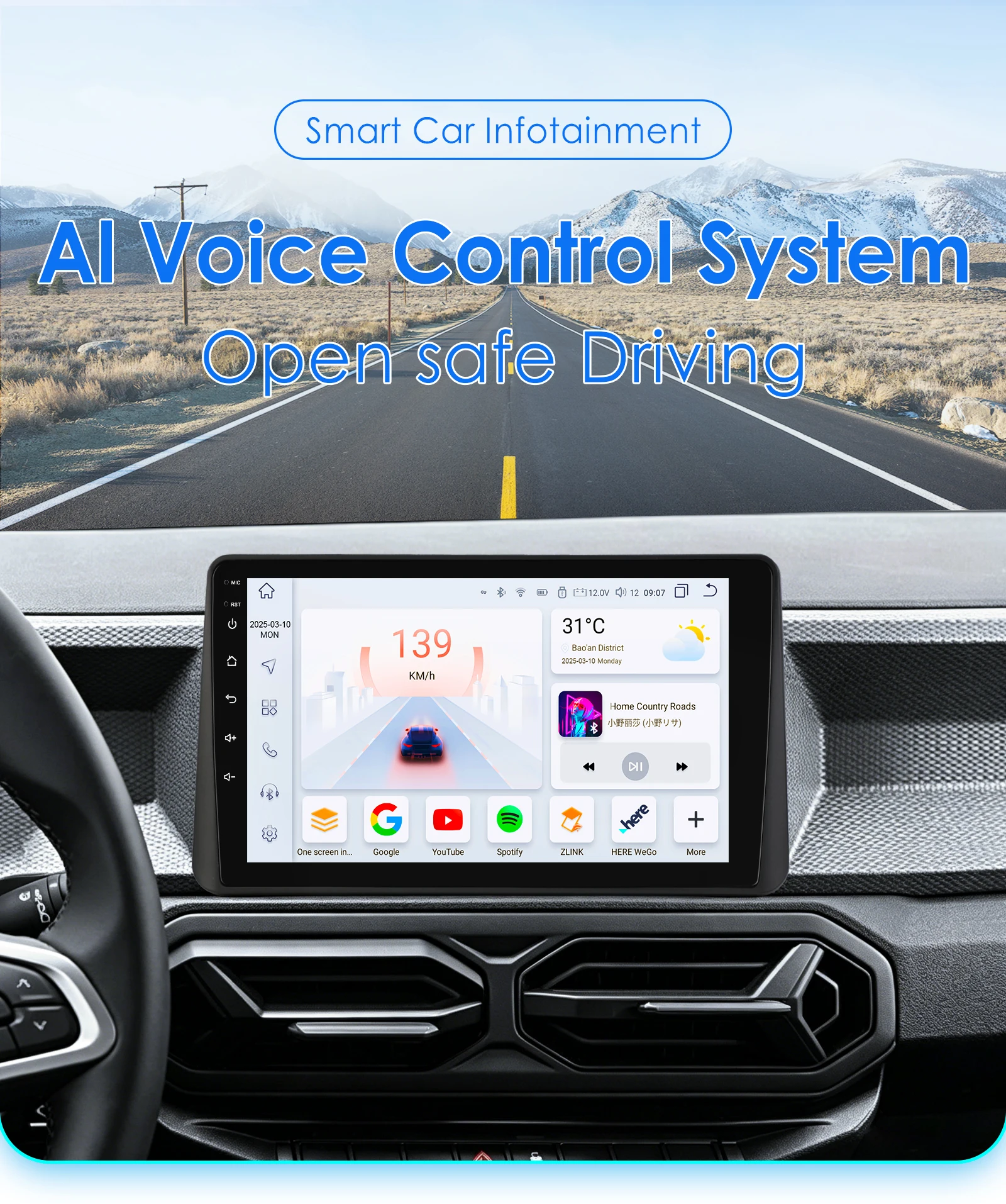 mit Qualcomm 8-Core 360 °   Kamera optional, CarPlay, Android Auto, Autoradio für Renault Dacia Duster 2024-2026, 2-DIN-System, Stereo, GPS, SWC, Bluetooth, FM, RDS, DSP, IPS-Bildschirm, intelligente
