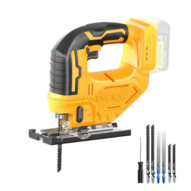 

Jigsaw for Dewalt 20v Battery Cordless Jig Saw Tool Brushless Motor Variable Speed Bevel Angle (0°-45°) LED Light Curve/Circle