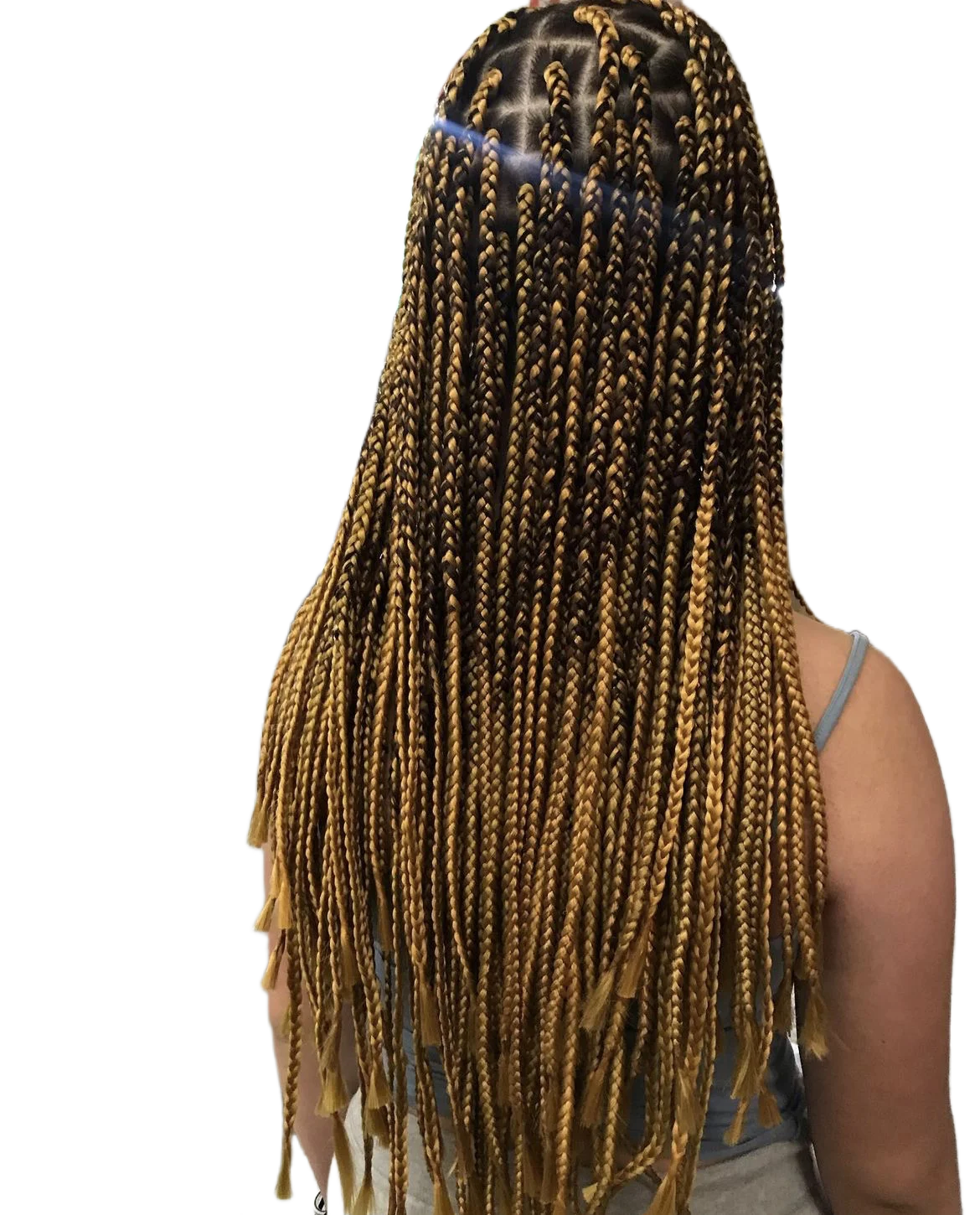 10 Packs Two Tone Ombre Color Black Brown #4 Marley Braids Synthetic Hair Extensions for Black Woman