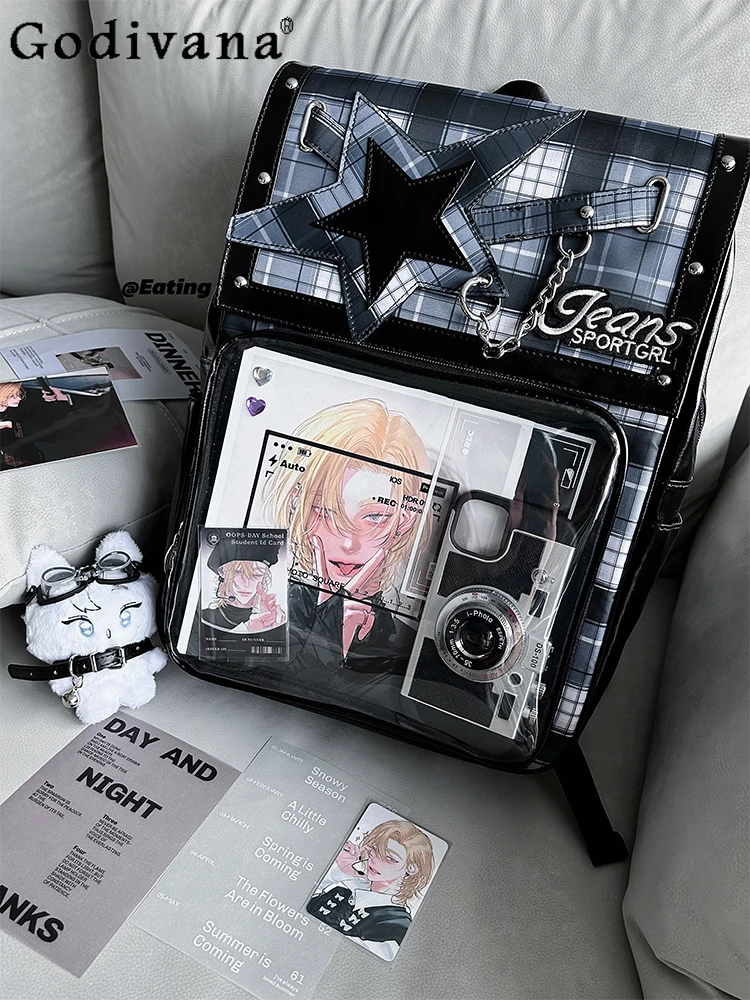 Y2K Subculture Japanese Original Lolita Pain Bag Large Capacity Student Anime Daily Commuting Backpack for Women