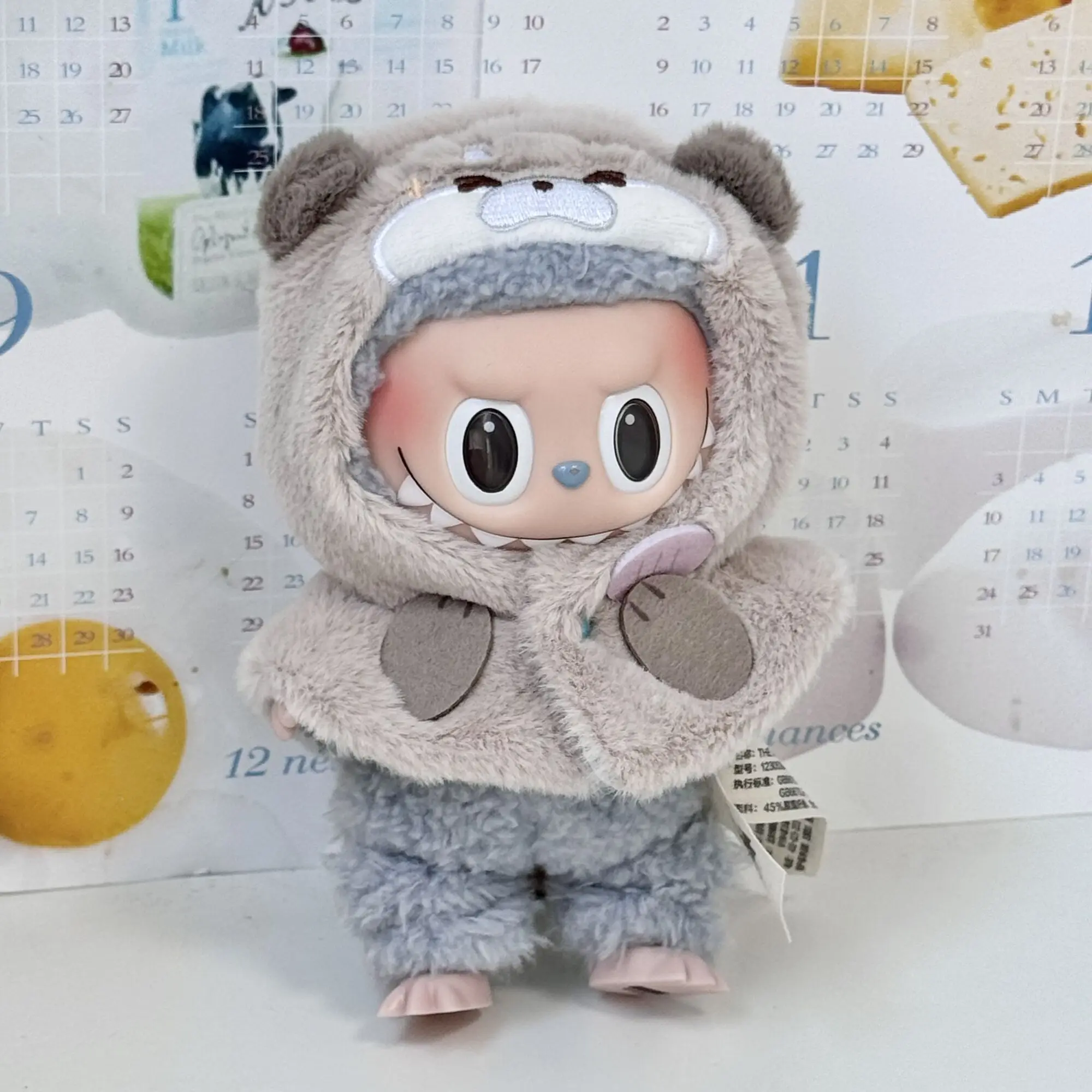 10cm doll clothes animal doll clothes  small animal cloak line puppy cotton doll with cute clothing kpop hat cloak