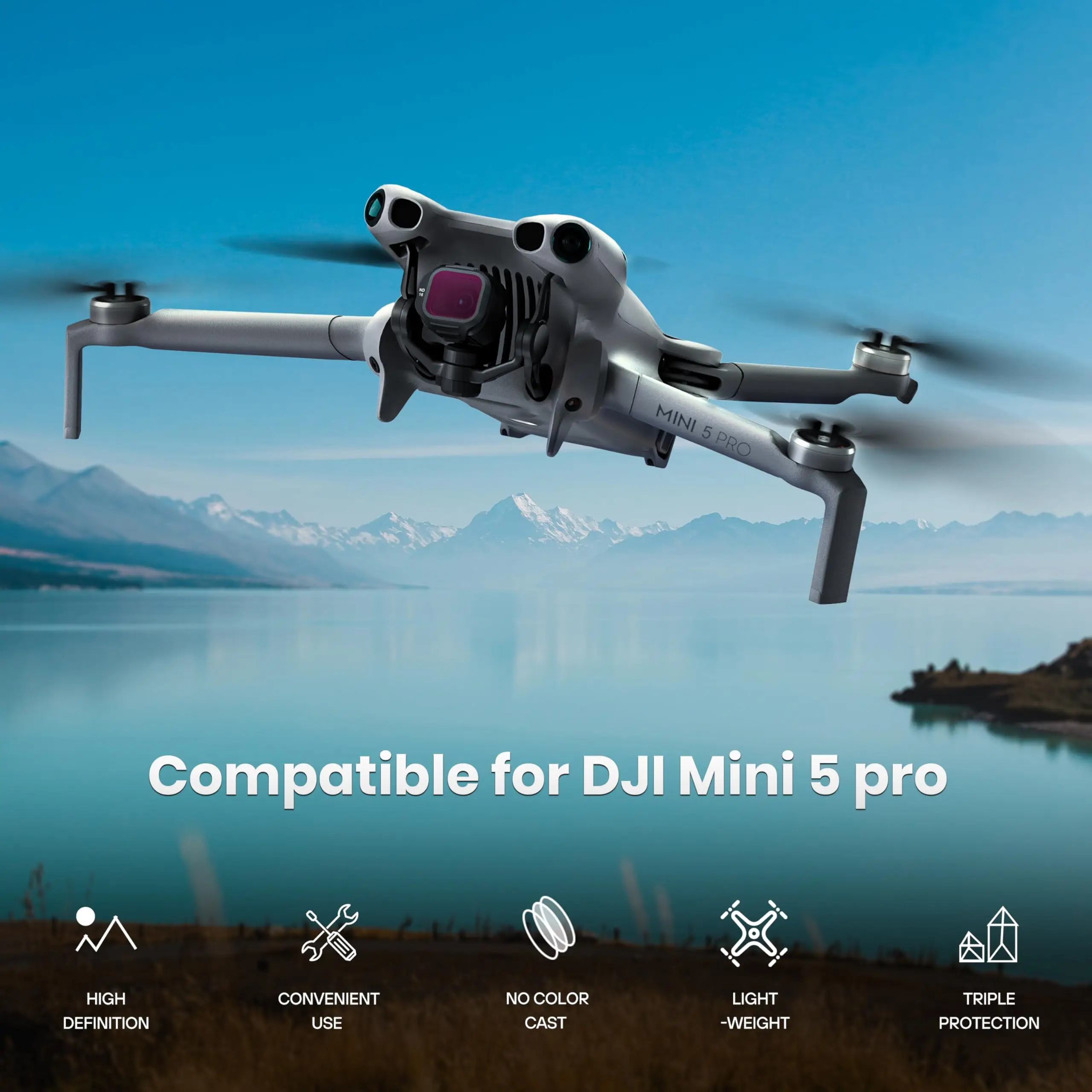 STARTRC ND/CPL Filter Set for DJI Mini 5 Pro Accessories ND16/64/CPL Mini 5 Pro Drone Lens Filters Multi Coated HD Optical Glass