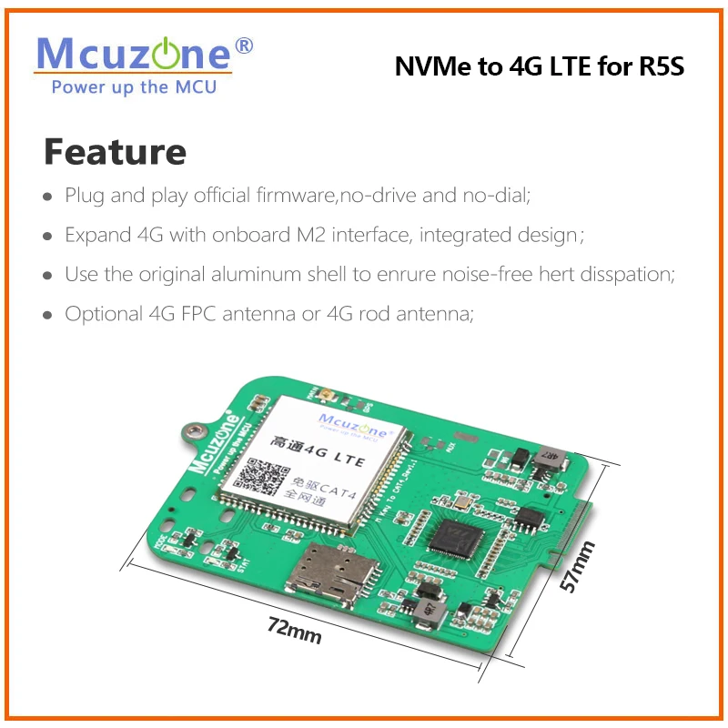Carte d'extension NanoPi R5S 4G, Qualcomm 4G, persévérance