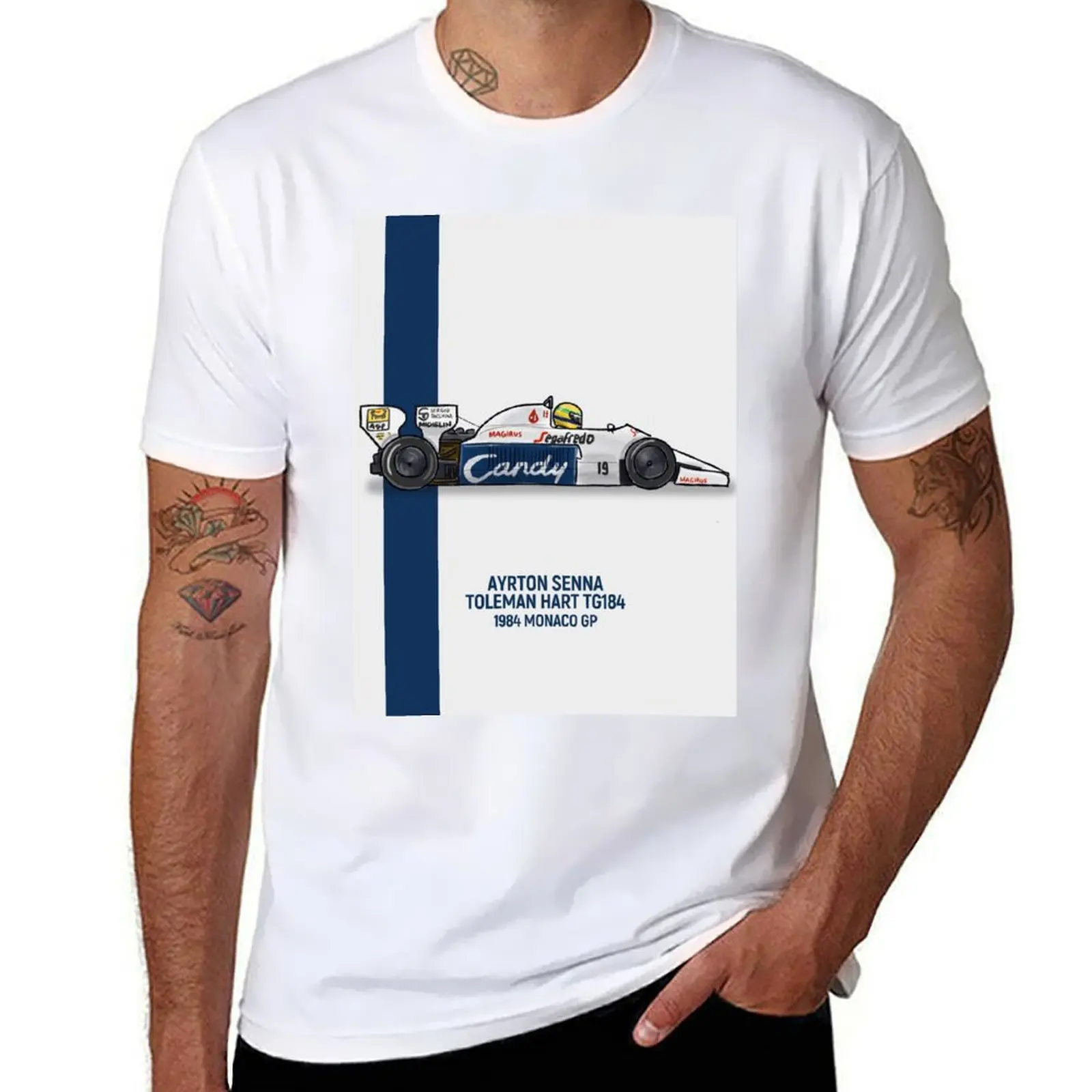 

Senna Toleman 1984 T-Shirt t shirts with prints t shirt men 100% cotton luxury brand T-Shirt