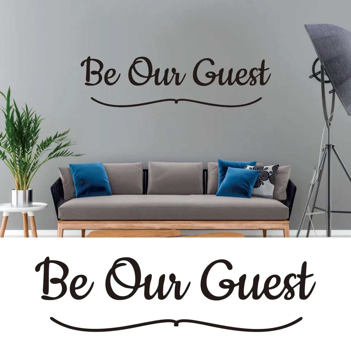 

Be Our Guest Wall Decal Vinyl Welcome Sign Be Our Guest Wall Sticker Guest Room Decor Decal Guest Bedroom Decor Sticker