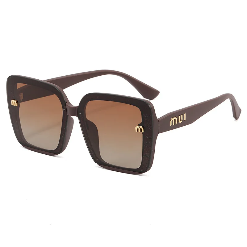 New Gradient Color Square Sunglasses Women Large Frame Retro UV Protection Designer Bestseller​