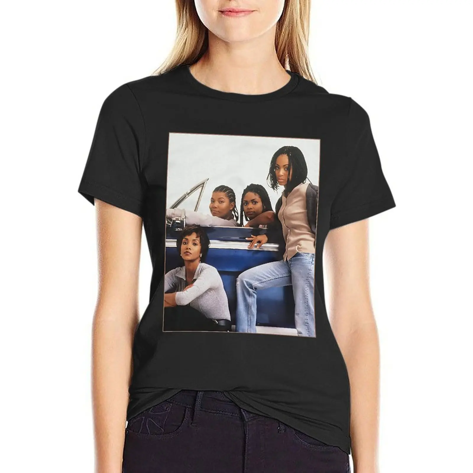 Retro Vintage Set It Off Squad 90s Moviegift For Halloween T-Shirt customs sublime tees cotton t shirts Women