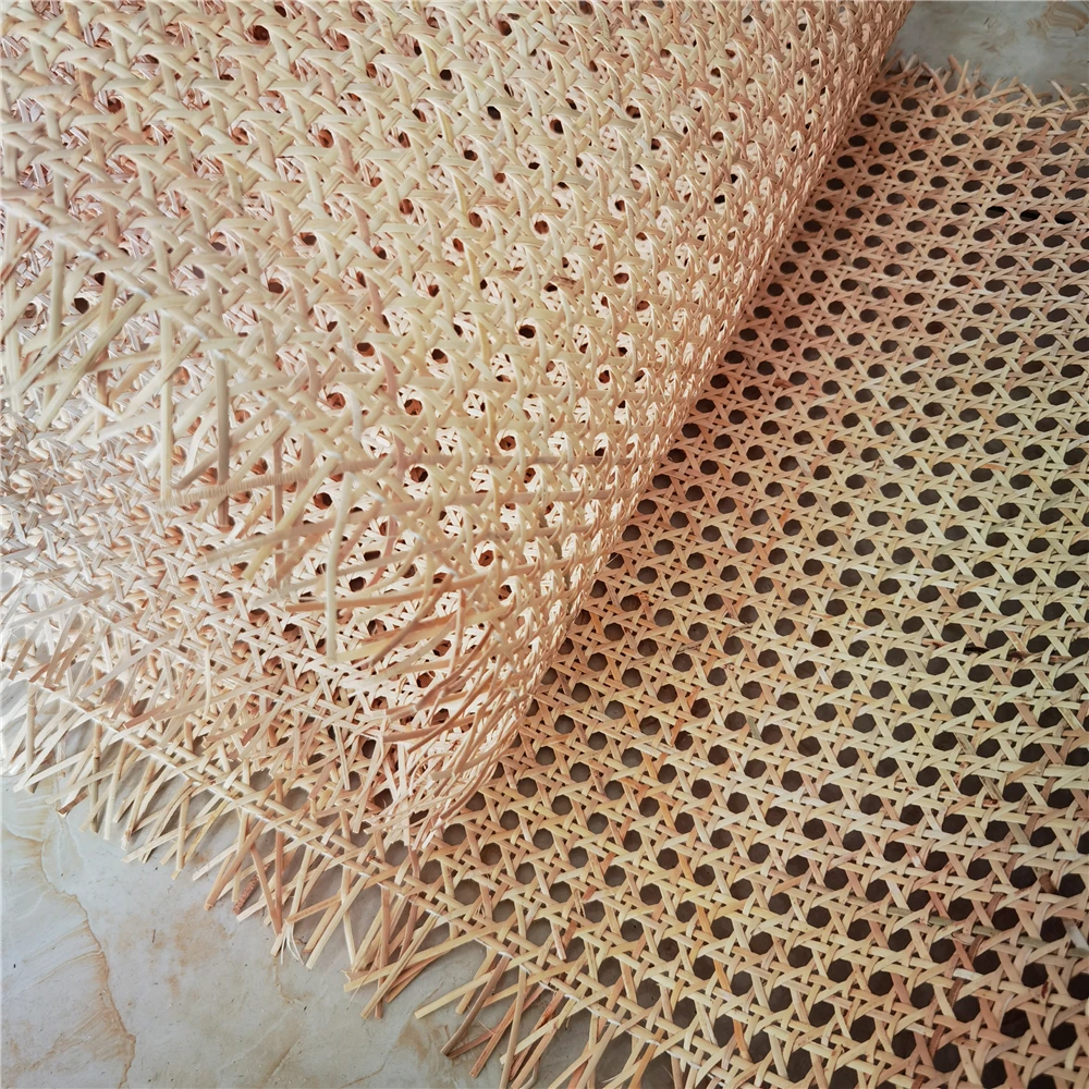 50Cm Breed 20-100Cm Lang Natuurlijk Echt Indonesië Rotan Webbing Cane Geweven Meubelreparatiemateriaal Woondecoratie